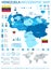 Venezuela - infographic map and flag - Detailed Vector Illustration
