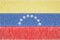 Venezuela painted flag