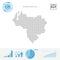 Venezuela People Icon Map. Stylized Vector Silhouette of Venezuela. Population Growth and Aging Infographics