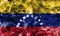 Venezuela smoke flag with a black background