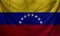Venezuela Wave Flag Close Up