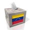 Venezuela - wooden ballot box - voting concept