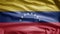 Venezuelan flag waving on wind. Venezuela banner blowing soft silk