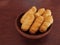 Venezuelan tequenos traditional fried cheese sticks on dish