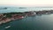 Venice from above, aerial view of Giudecca and Chiesa del Santissimo Redentore