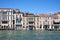 Venice ancient buildings facades and the grand canal in Italy