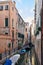 Venice, ancient buildings and nobody in the canal, Italy