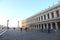 VENICE - APRIL 13, 2015: St Mark square in the first rays of sun at sunrise, Venice, Italy