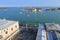 VENICE - APRIL 9, 2017: The view from above on Island of San Giorgio Maggiore, on April 9, 2017 in Venice, Italy