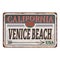 VENICE BEACH CALIFORNIA vintage poster vector illusttration on a white background