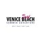 Venice Beach Surfing emblem or logo. Vector illustration.