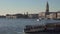 Venice boat traffic in the lagoon