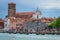 Venice building exterior on Ferry pier Fondamente Nove, Italy