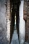 Venice, Calle Varisco the narrowest street in the city, Italy.