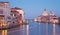 Venice - Canal grande in evening dusk from Ponte Accademia