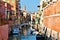 Venice canal, water, bridge, romantic buildings, boats, colours, history and timeless architecture