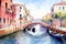 Venice Canals Valentine Day background