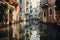 Venice Canals Valentine Day background