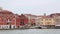 Venice City Italy Famous Place Landmarks View From Sea Lagoon