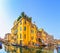 Venice cityscape, water canal, bridge and traditional buildings. Italy