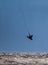 VENICE, FL - February 7 - High winds brought out the kite boarders on Venice Beach on Florida`s Gulf Coast on Feb 7, 2016