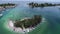 Venice, Florida, Aerial View, Snake Island - Full Flyby