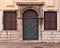 Venice, ghetto, wooden carved door