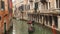 Venice gondola on small canal