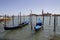 Venice, gondolas on the Grand Canal
