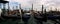 Venice gondolas panorama