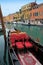 Venice: Gondolas waiting for a romantic ride