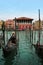 Venice: Gondolas waiting for a romantic ride