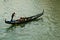 Venice gondolier on canal