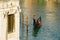 Venice gondolier on canal