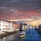 Venice, Grand canal with city bus