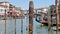 Venice - Grand canal at the famous Rialto Bridge on a sunny day