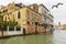 Venice Grand canal historical buildings architecture sea view, Italy