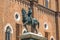 Venice, Italy - 17.08.2018: Bronze equestrian statue Bartolomeo