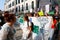 Venice, Italy -  27/09/2019: Young People Take to Streets in a Global Strike Protesting Climate Change. Fridays For Future