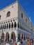 Venice, Italy. Amazing landscape at the Doge`s Palace built in Venetian Gothic style