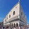 Venice, Italy. Amazing landscape at the Doge`s Palace built in Venetian Gothic style