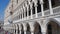 Venice, Italy. Amazing landscape at the Doge`s Palace built in Venetian Gothic style