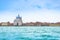 Venice, Italy - April 27, 2017: Beautiful canal church and Veni