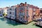 VENICE, ITALY-APRIL 27,2019:The old part of Venice,   with its colorful houses-Grand Canal in VENICE