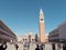 VENICE, ITALY - APRIL 29, 2017: Historical place of Venice. Piazza San Marco