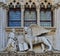 VENICE, ITALY architecture fragment Doge\'s Palace century