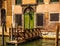 VENICE, ITALY - AUGUST 19, 2016: Famous ancient pier in Venice, Italy close-up on August 19, 2016 in Venice, Italy