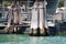 Venice Italy Canal Pilings