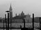 Venice, Italy, December 28, 2018 view from San Marco square of the Church of San Giorgio Maggiore