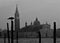 Venice, Italy, December 28, 2018 view from San Marco square of the Church of San Giorgio Maggiore